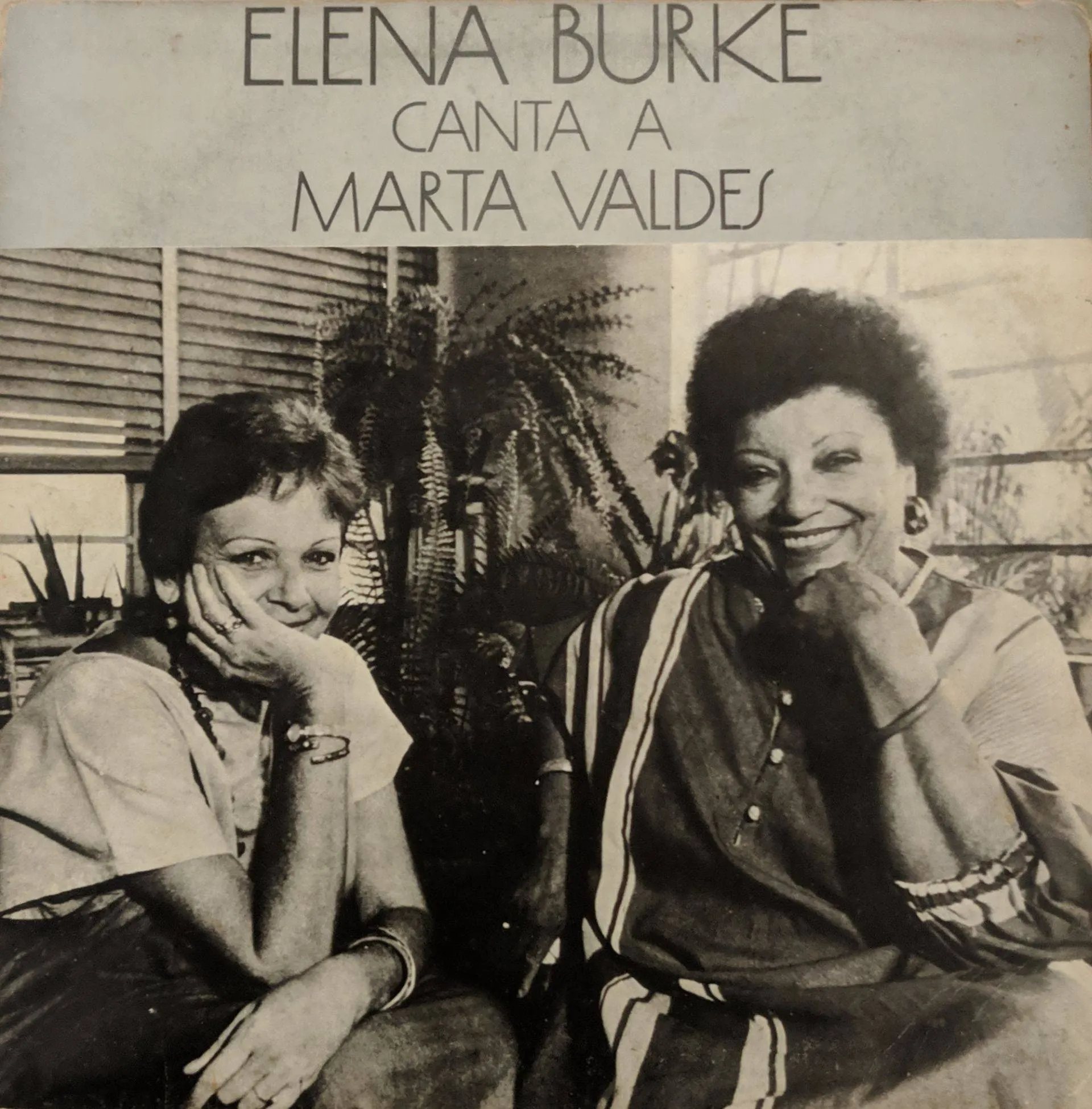 Portada del álbum Elena Burke canta a Marta Valdés.